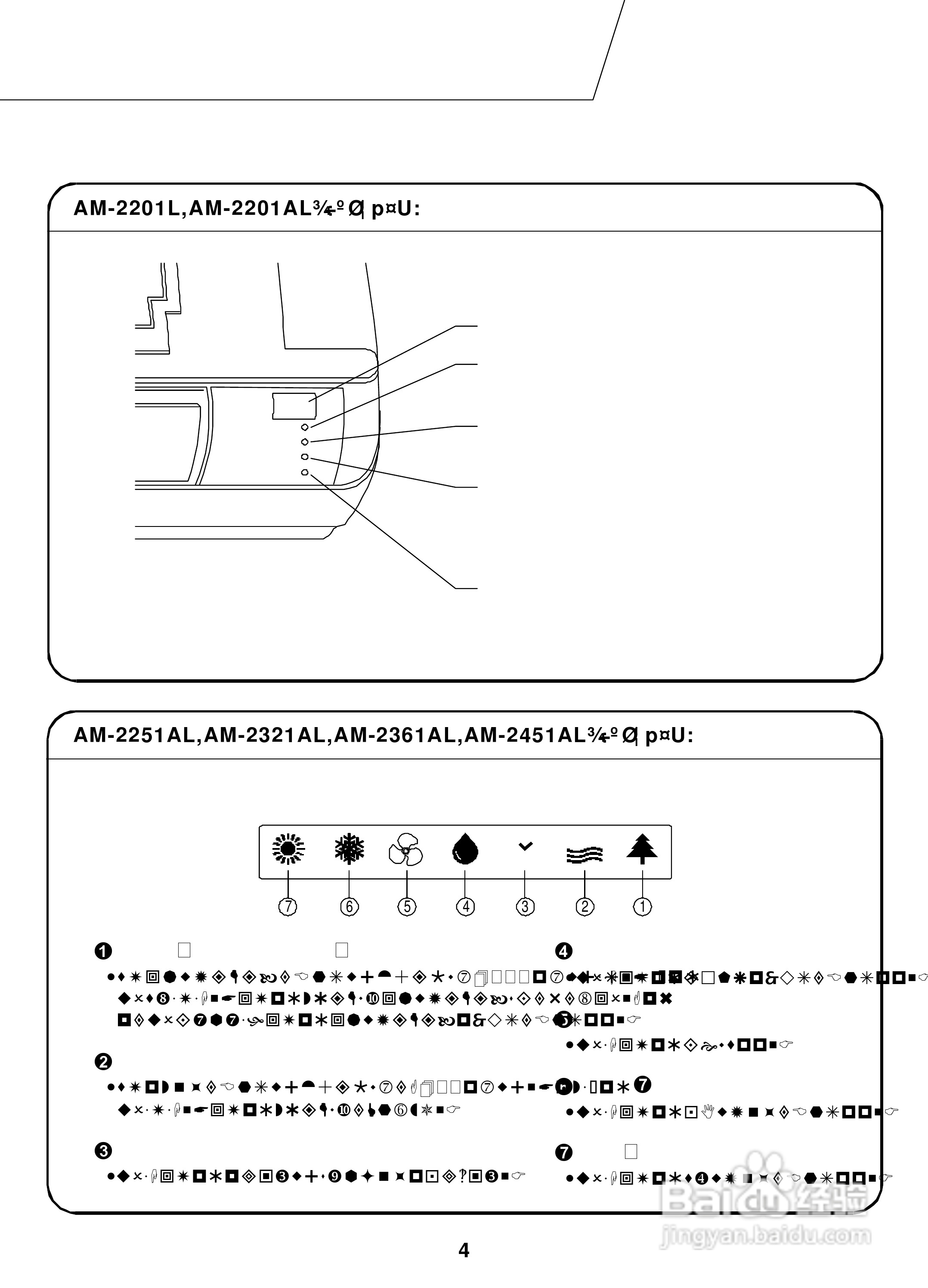 声宝AM-2361AL型冷气机说明书:[1]