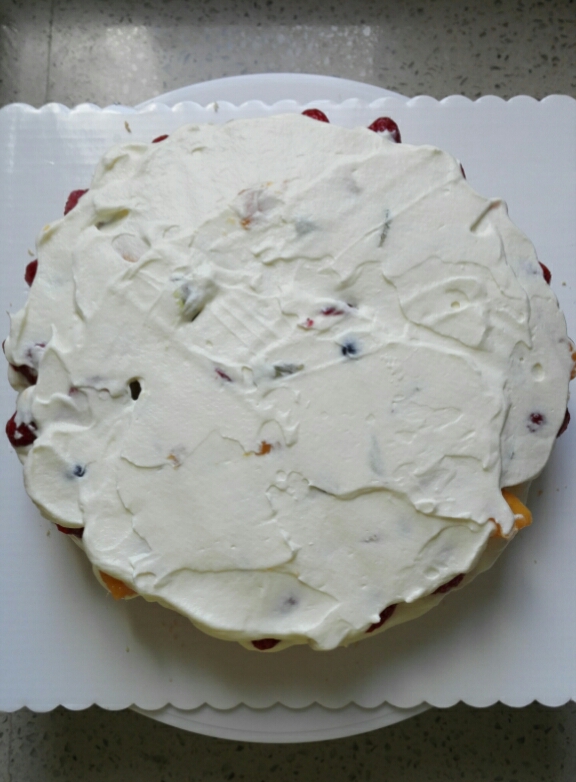 水果奶油裸蛋糕