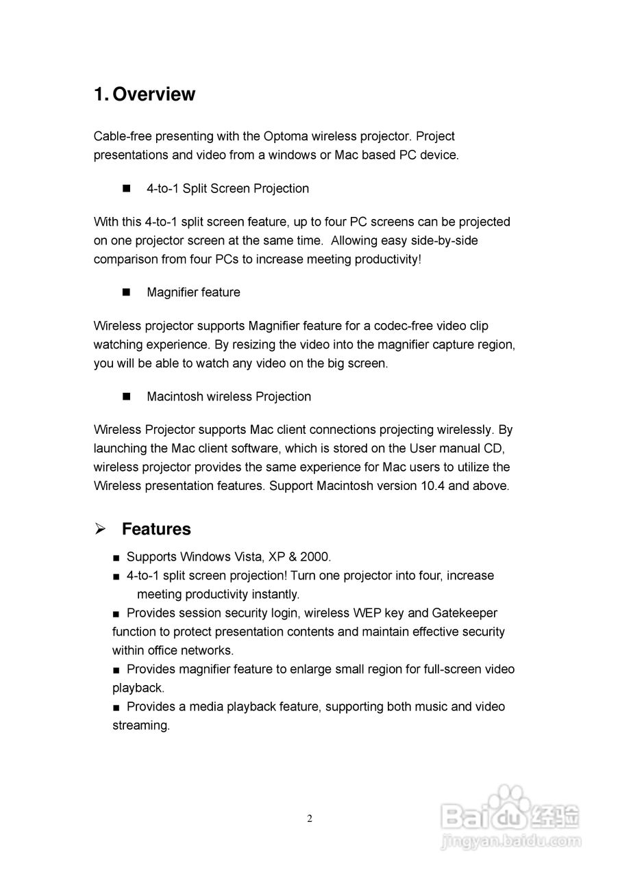 Optoma奥图码EX765投影机使用说明书:[7]