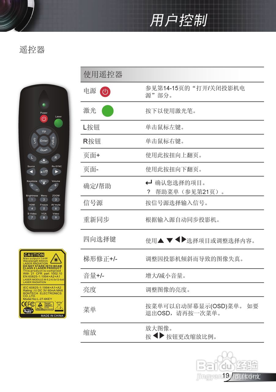 奥图码EX542i投影机使用说明书:[2]