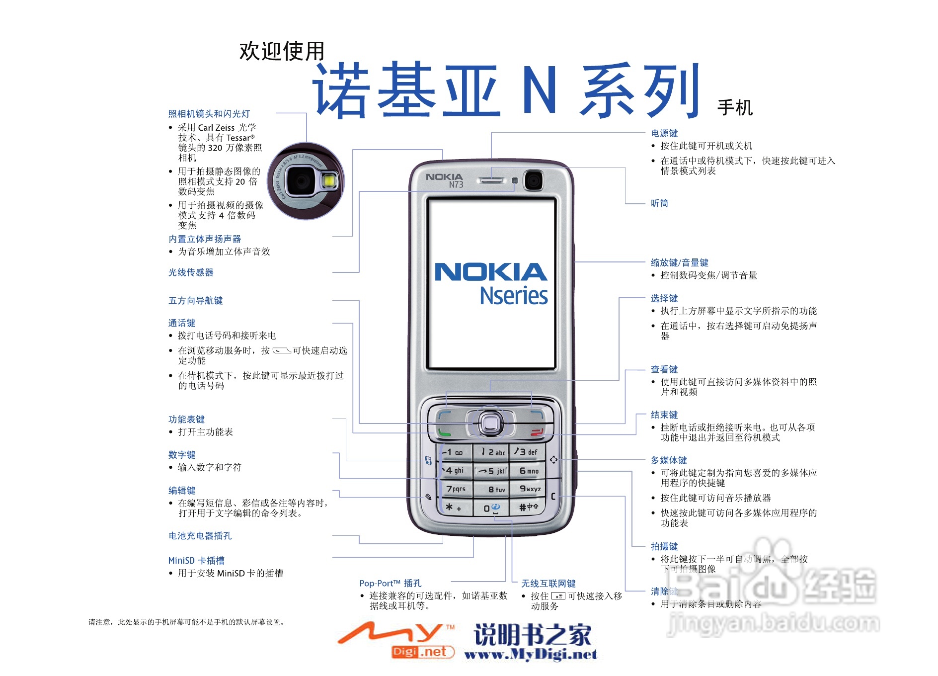 诺基亚N73手机使用说明书:[1]