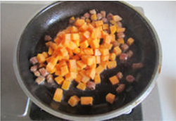 青豆红薯炒肉丁