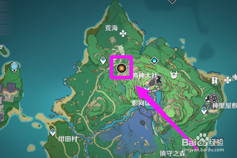 遗迹守卫者的位置