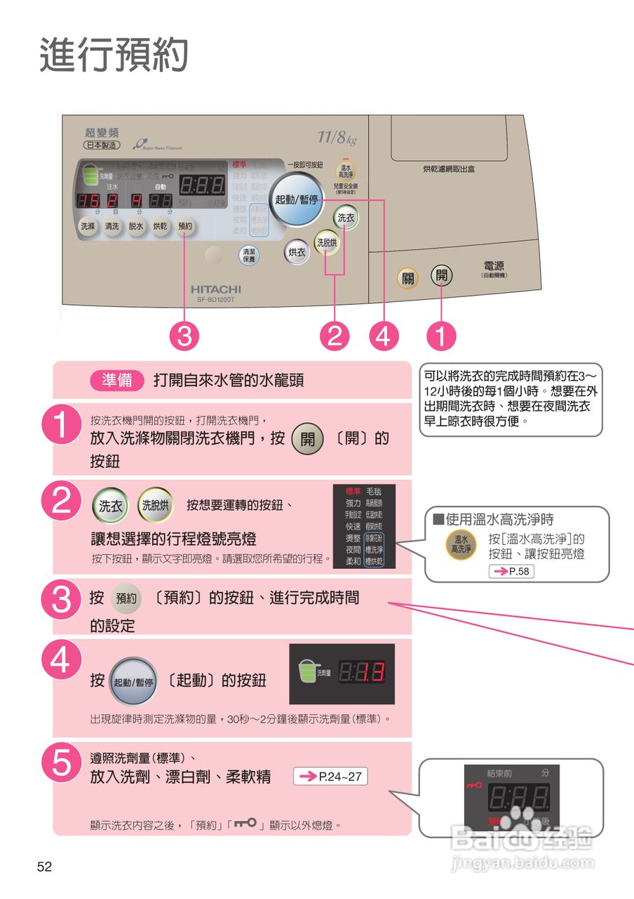 日立SF-BD1200T洗衣机使用说明书:[6]