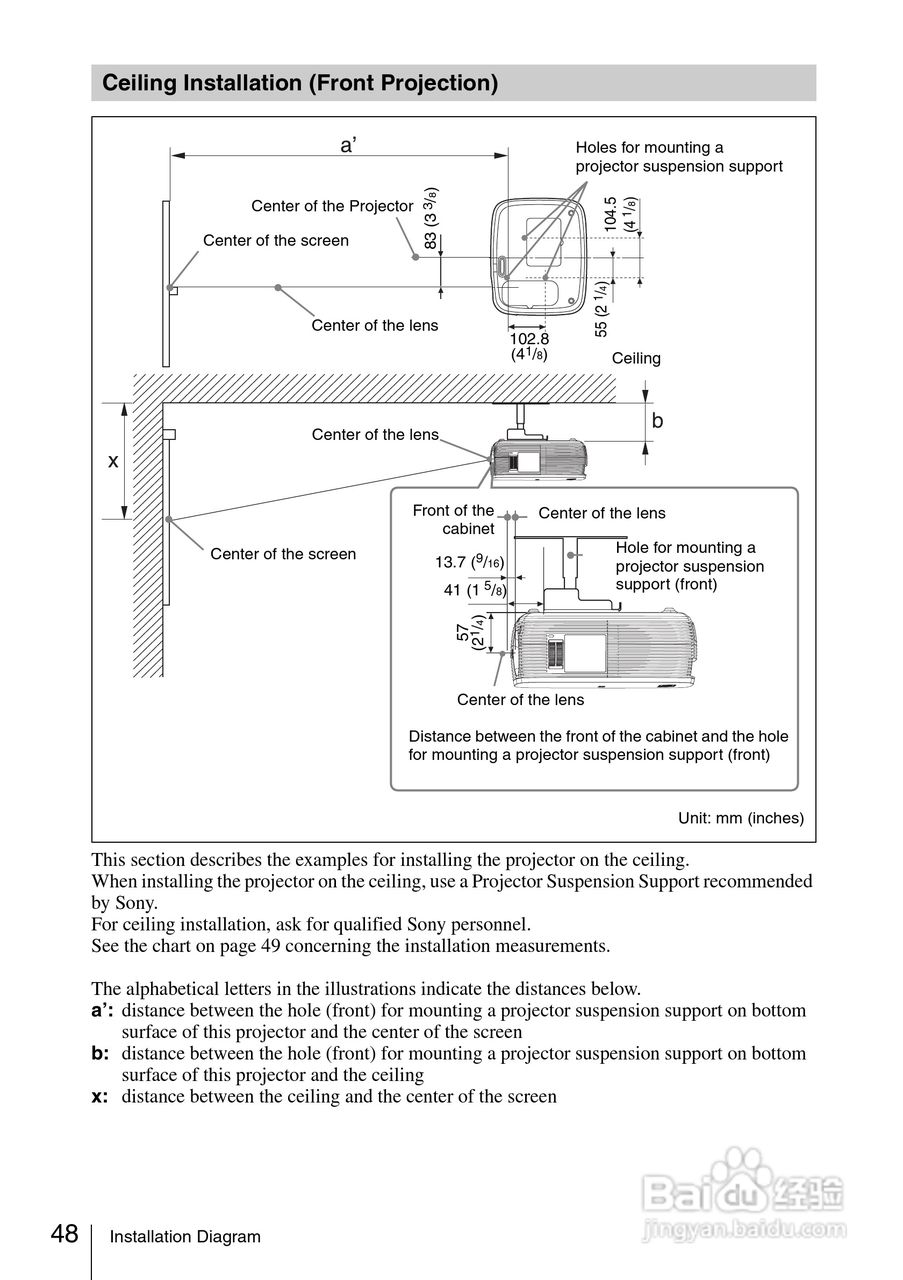 SONY VPL-EX3家庭影院投影机使用手册:[5]