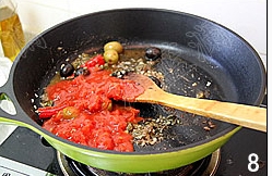 蒜香番茄鳀鱼面