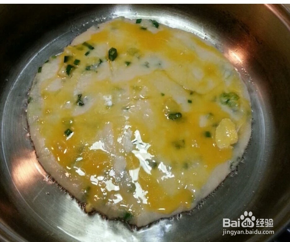鸡蛋葱花油饼