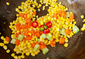 西兰花彩蔬小炒