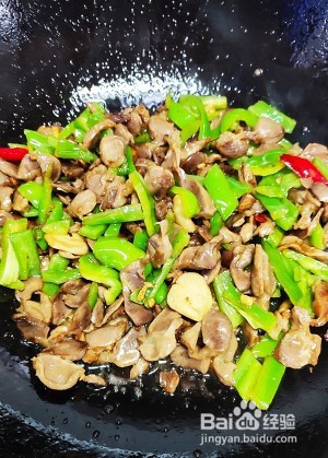 爆炒孜然鸡胗的做法