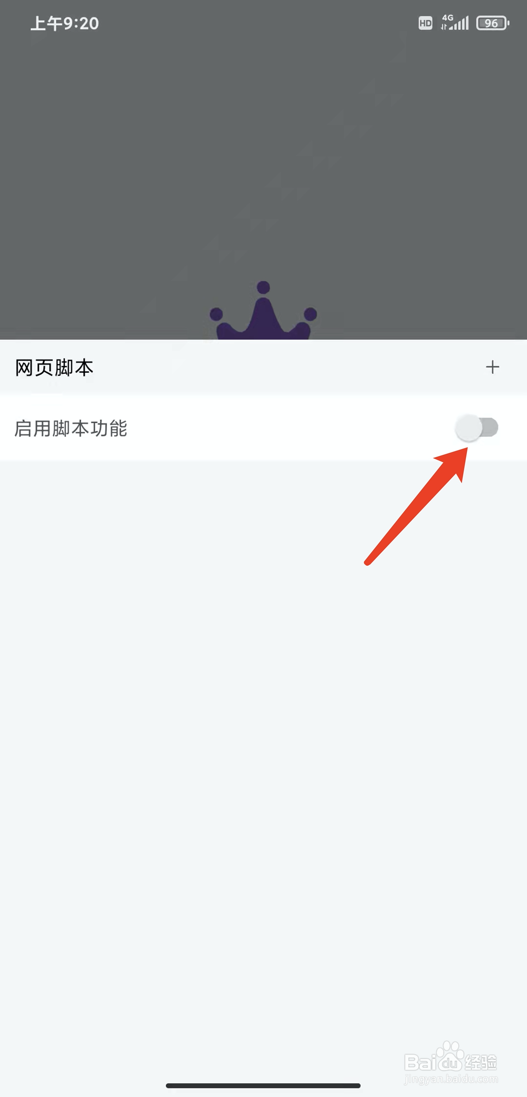 手机皇帝浏览器app怎样开启脚本功能