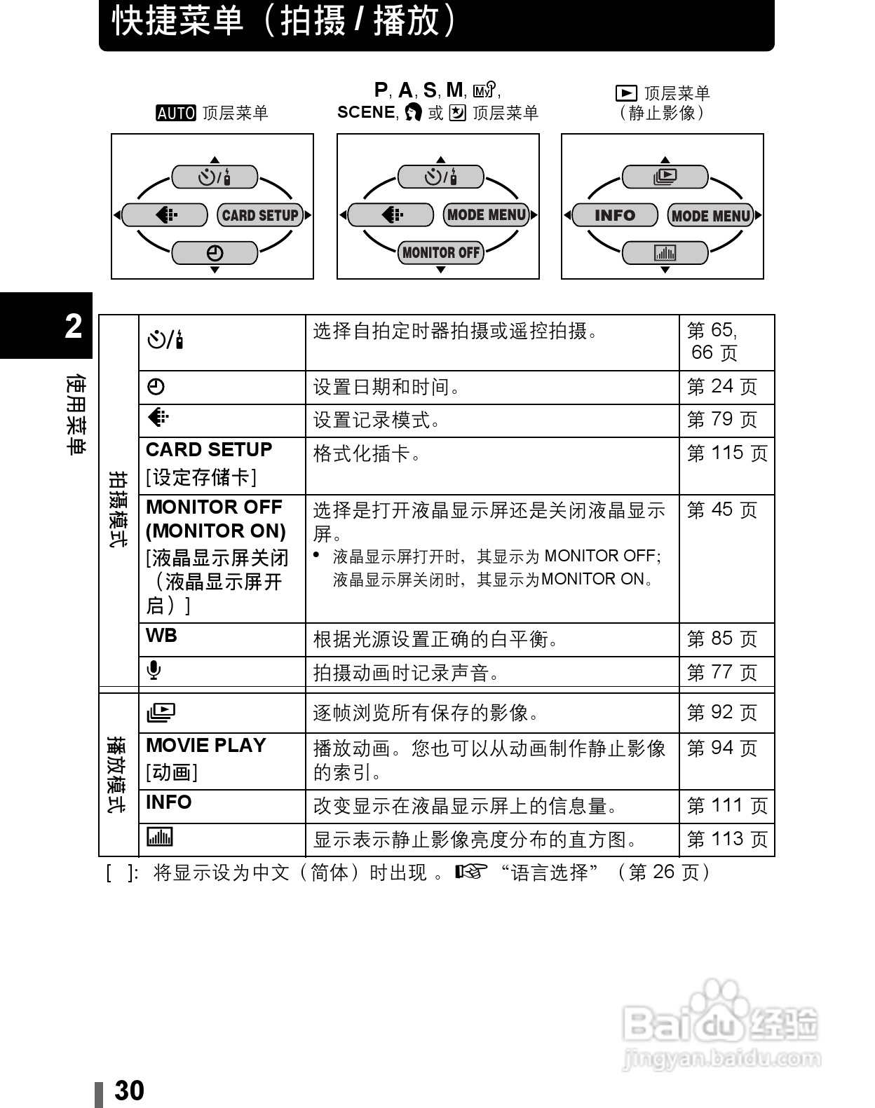 Olympus奥林巴斯C-60Z数码相机说明书:[3]