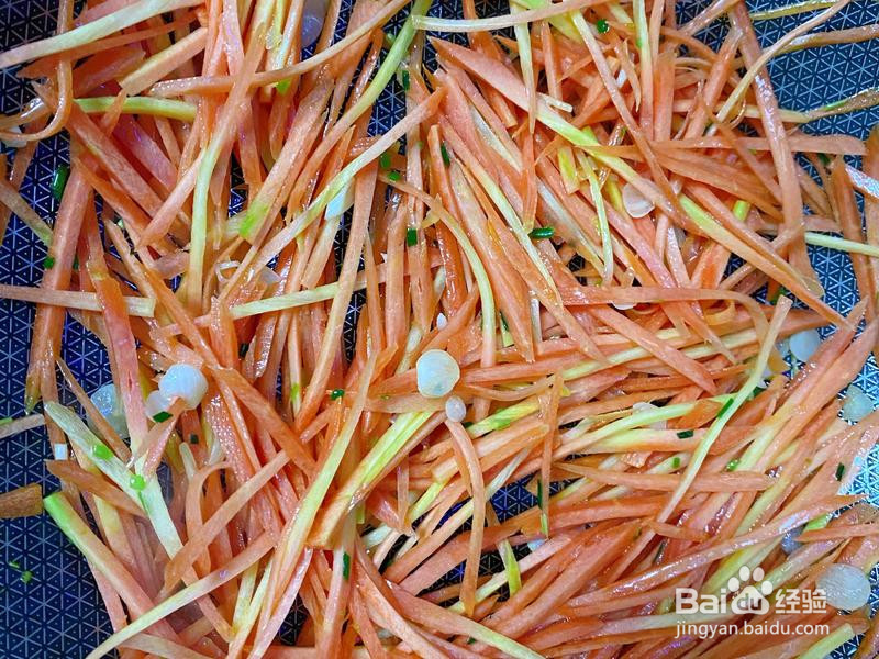 炒胡萝卜的做法