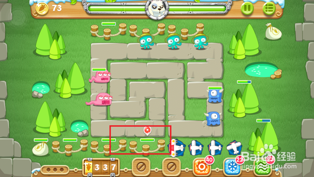 保卫萝卜2 地下庄园主题：[5]D13水晶、金萝卜