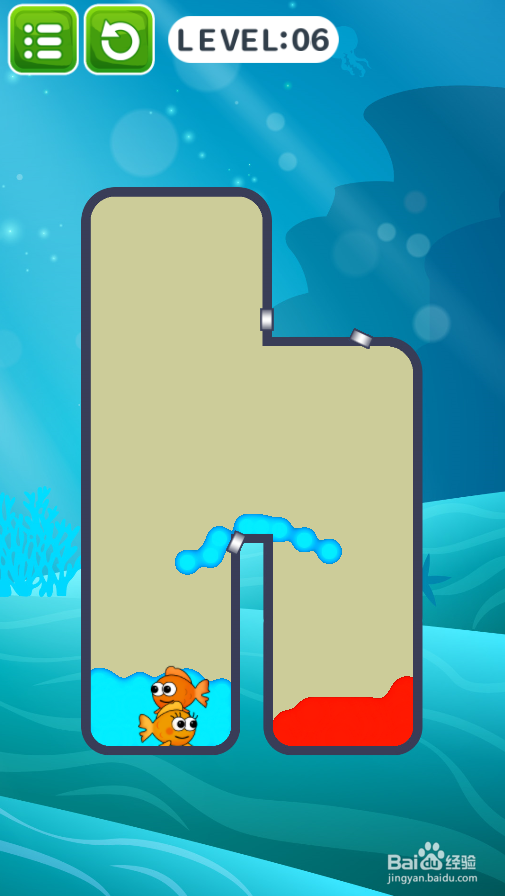 帮帮那两条小金鱼的Level 6如何过关?