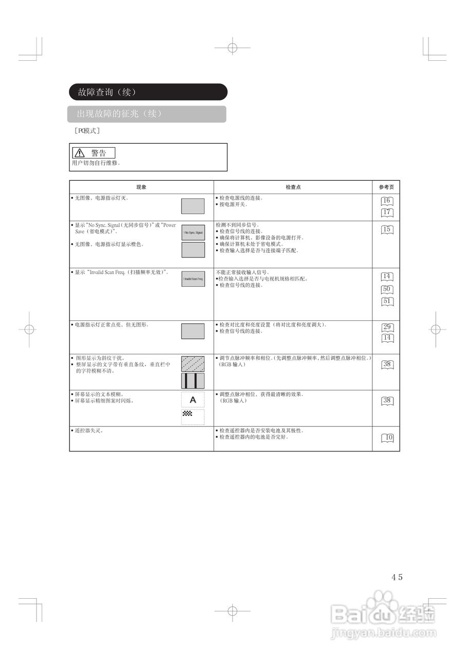 日立等离子电视42PD5000TC型使用说明书:[5]