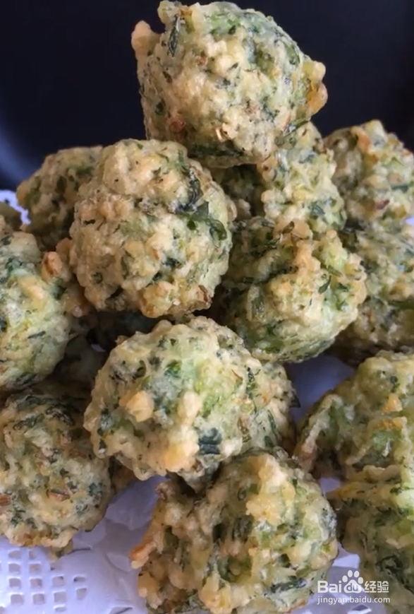 素炸芹菜丸子的做法
