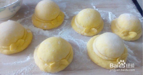 花式馒头——南瓜草帽馒头