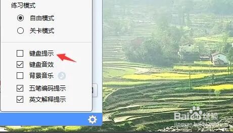 金山打字通怎么开启键盘提示