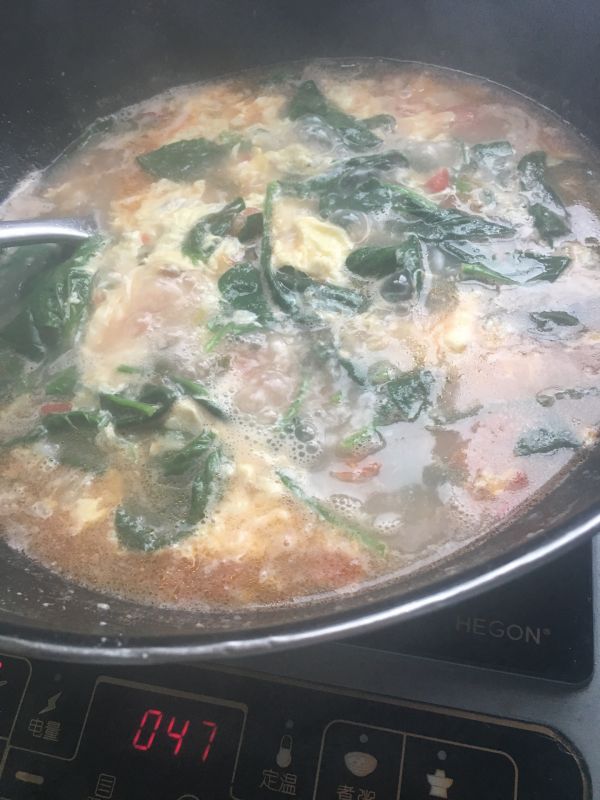 西红柿虾仁疙瘩汤