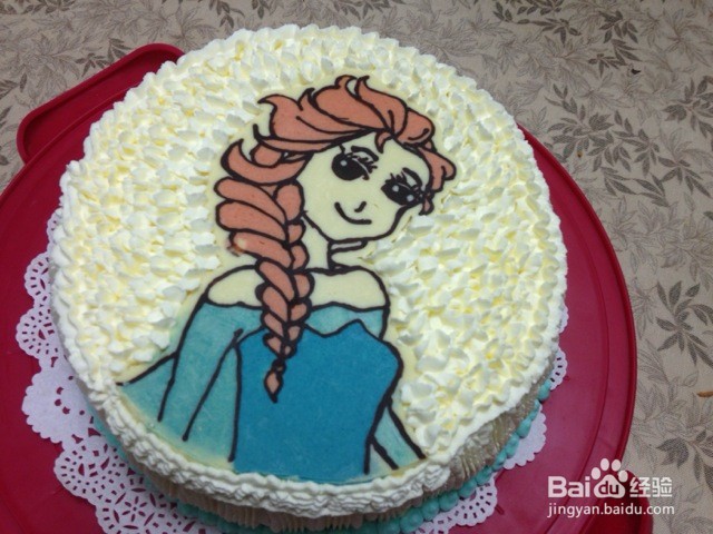 爱莎公主生日蛋糕的做法