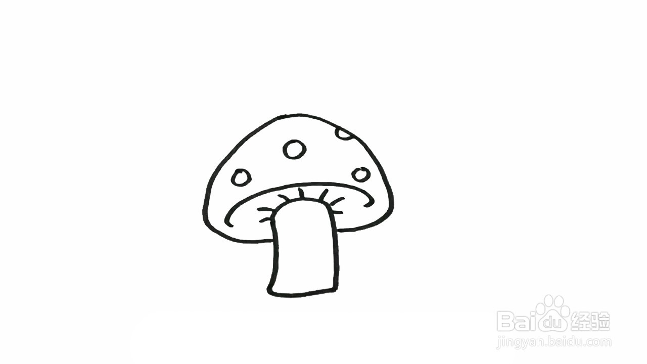 蘑菇头画法图片