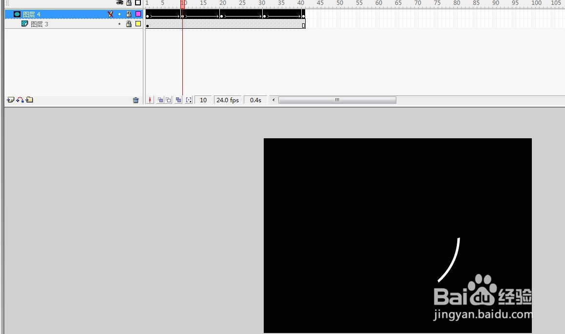flash制作一个线条在转圈效果
