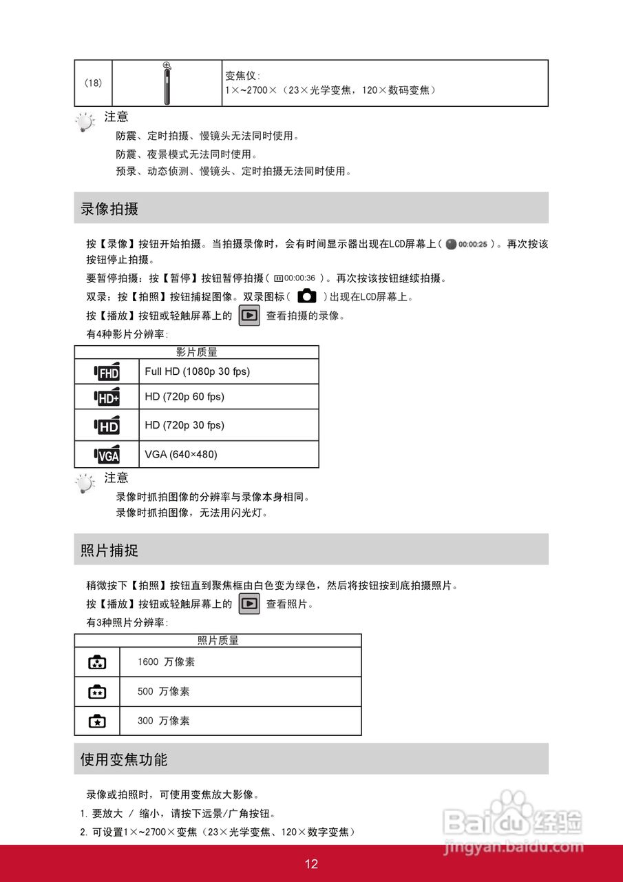 优派VC320数码摄像机使用说明书:[2]