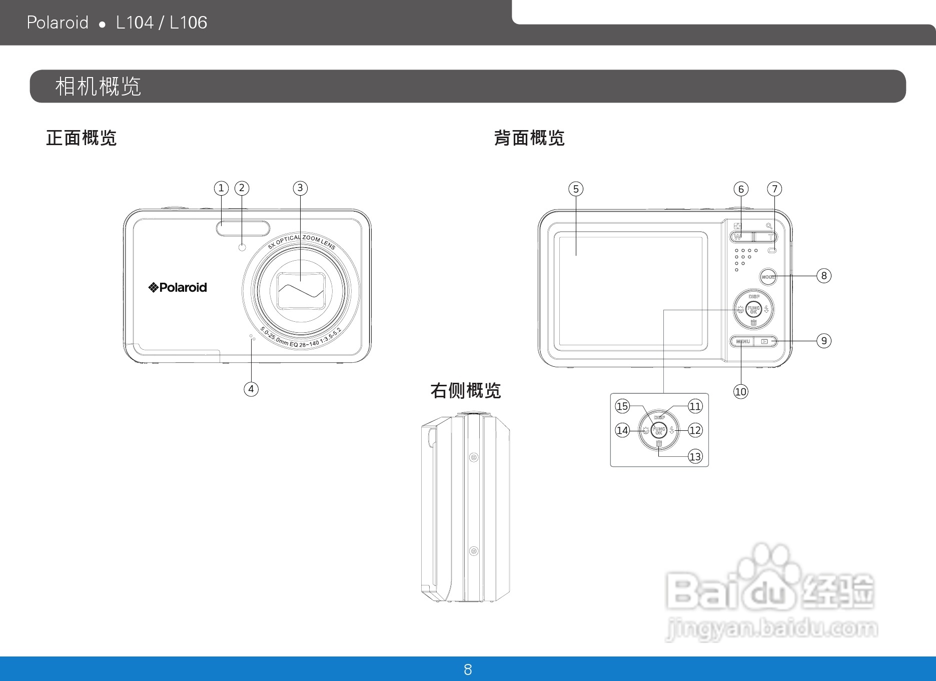 宝丽来Polaroid L104数码相机使用说明书:[2]