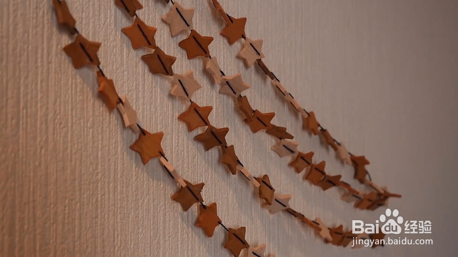 在墙上做一些五星装饰，客人都离不开眼球！