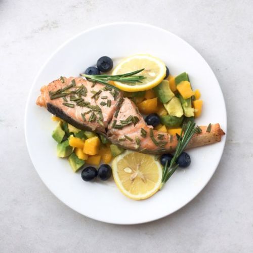 超健康香煎三文鱼沙拉