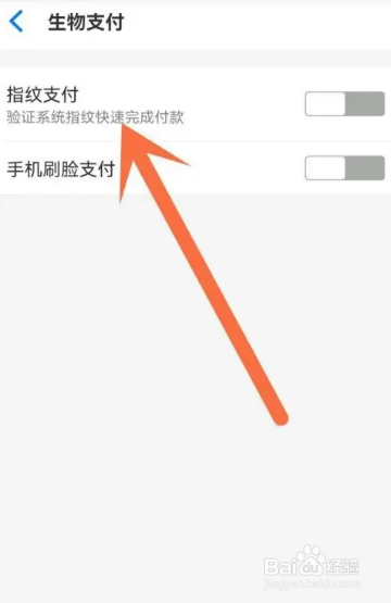 淘宝APP开启指纹支付