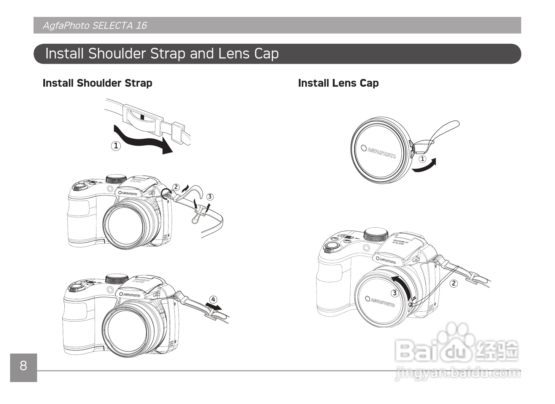 爱克发AgfaPhoto SELECTA 16数码相机使用说明书:[2]