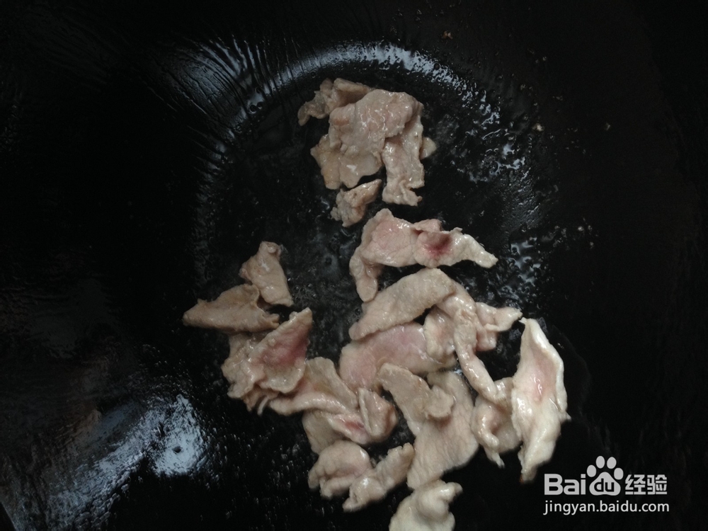 菜花炒肉的做法