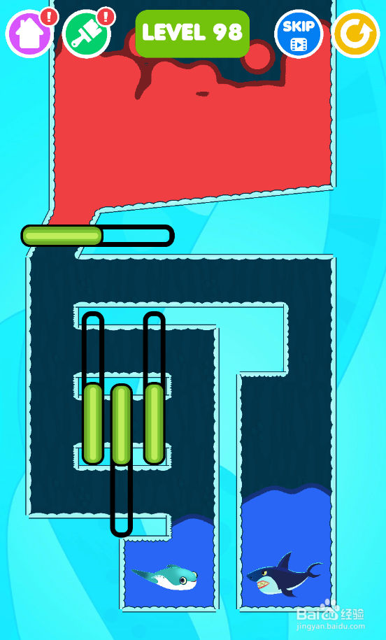 Save The Fish的LEVEL 98如何过关？