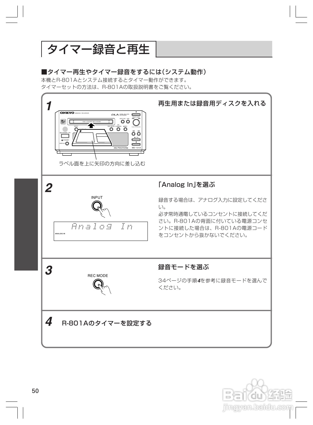 ONKYO MD-101A音响使用说明书.:[3]