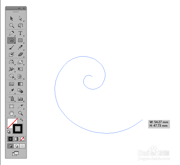 illustrator 中的螺旋线工具
