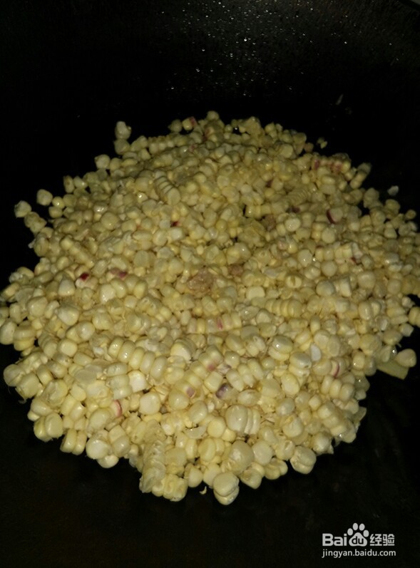 蒜香玉米粒炒肉粒