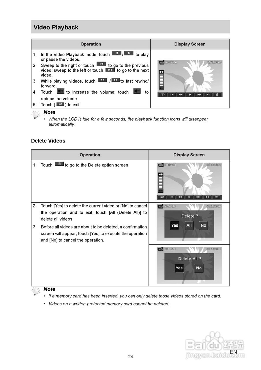 威达Vivitar DVR 990HD数码摄像机使用说明书:[3]