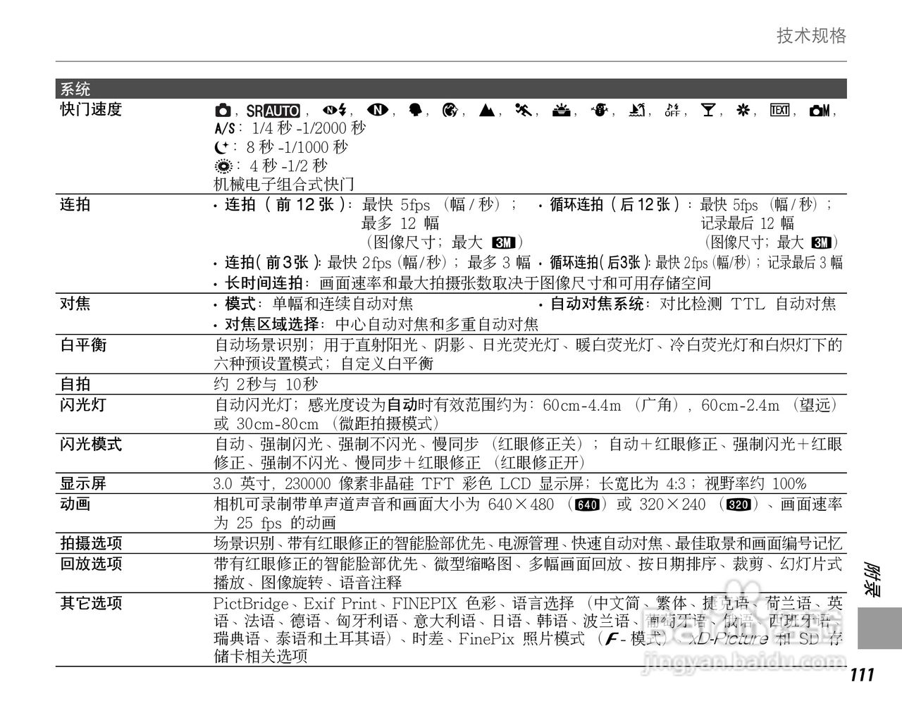 富士FinePix F60fd数码相机使用说明书:[13]
