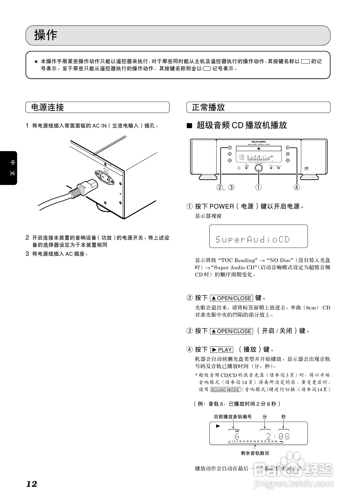 马兰士SA-7S1 CD播放机使用说明书:[1]