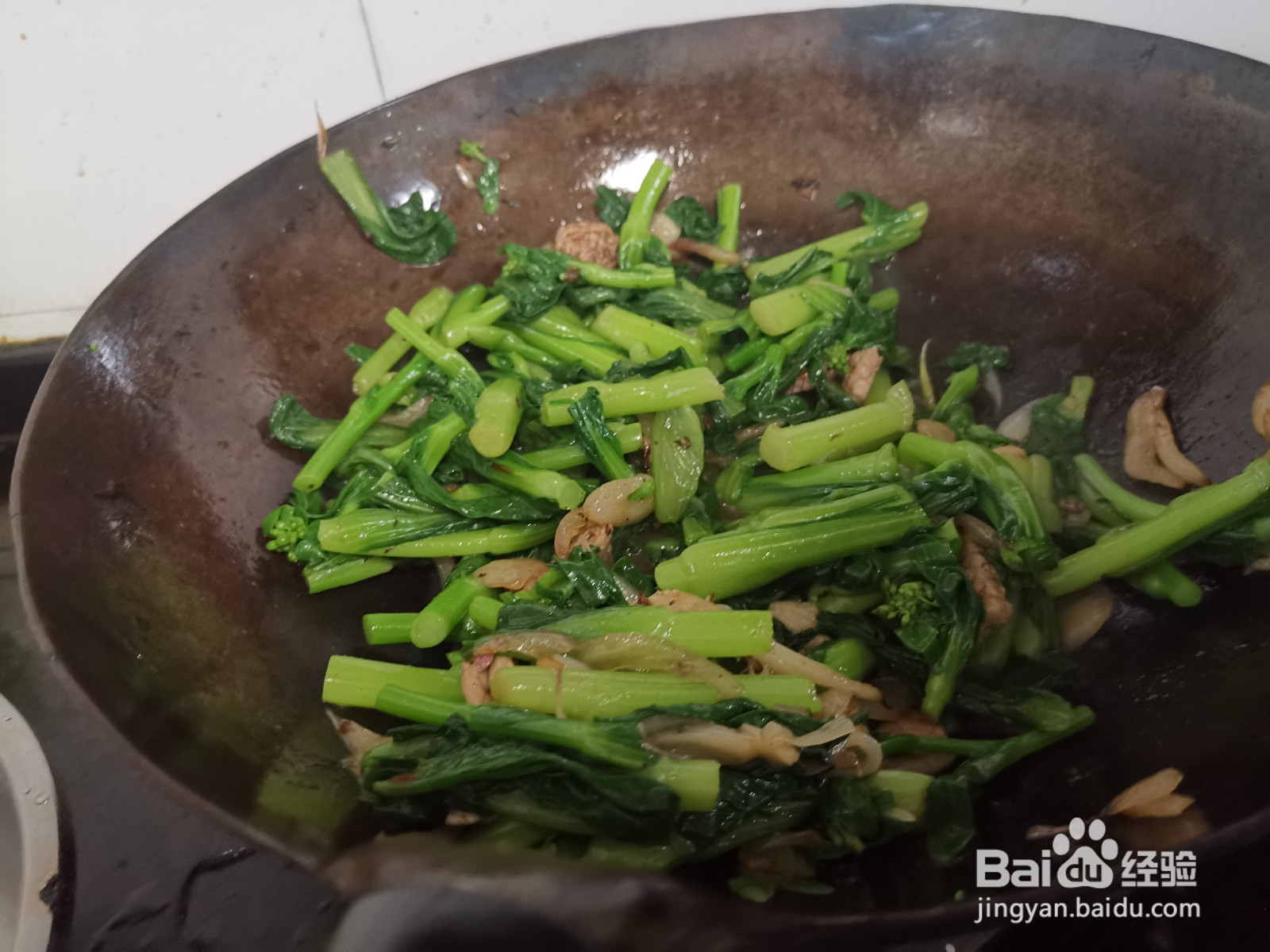 里脊肉炒菜薹