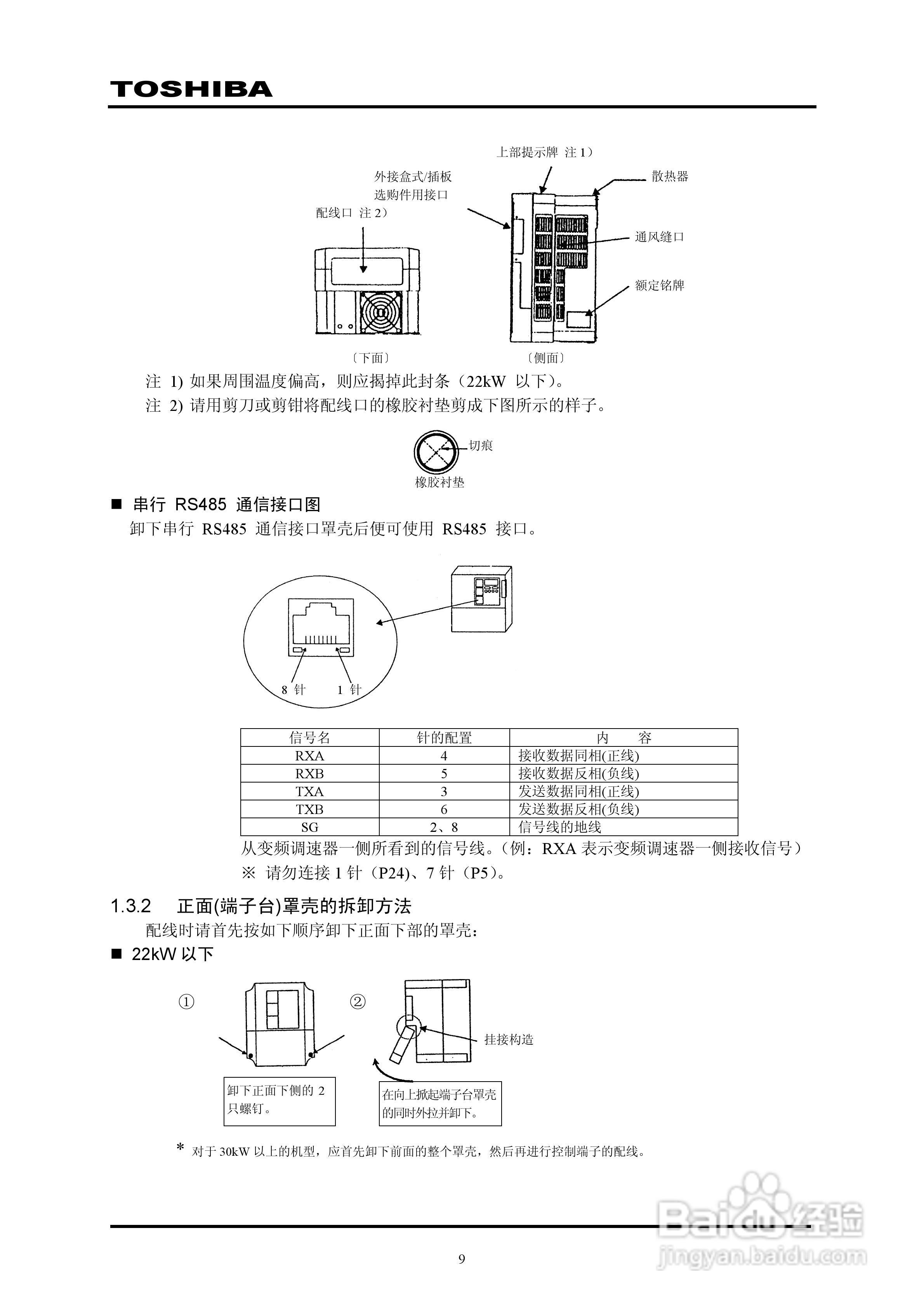 东芝VPFP-4315KP变频器中文说明书:[2]