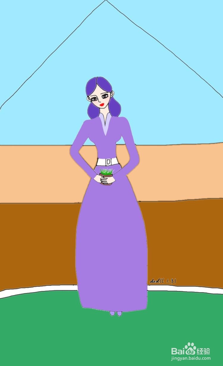 dxdll手绘之花房女孩