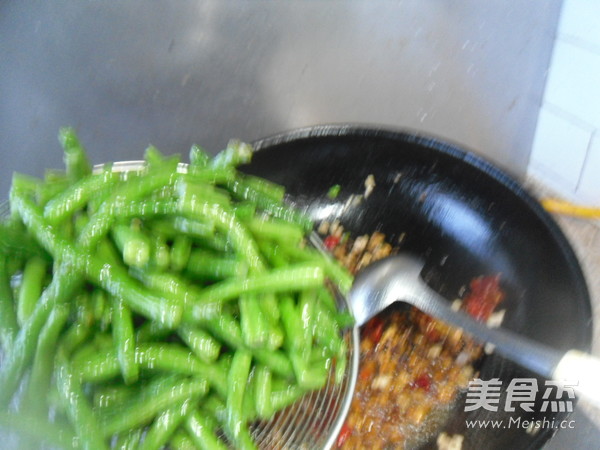 肉末煸炒四季豆