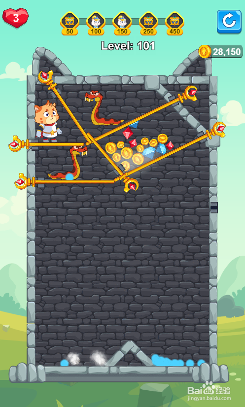 怎样通过Hero Save the Princess的Level 101