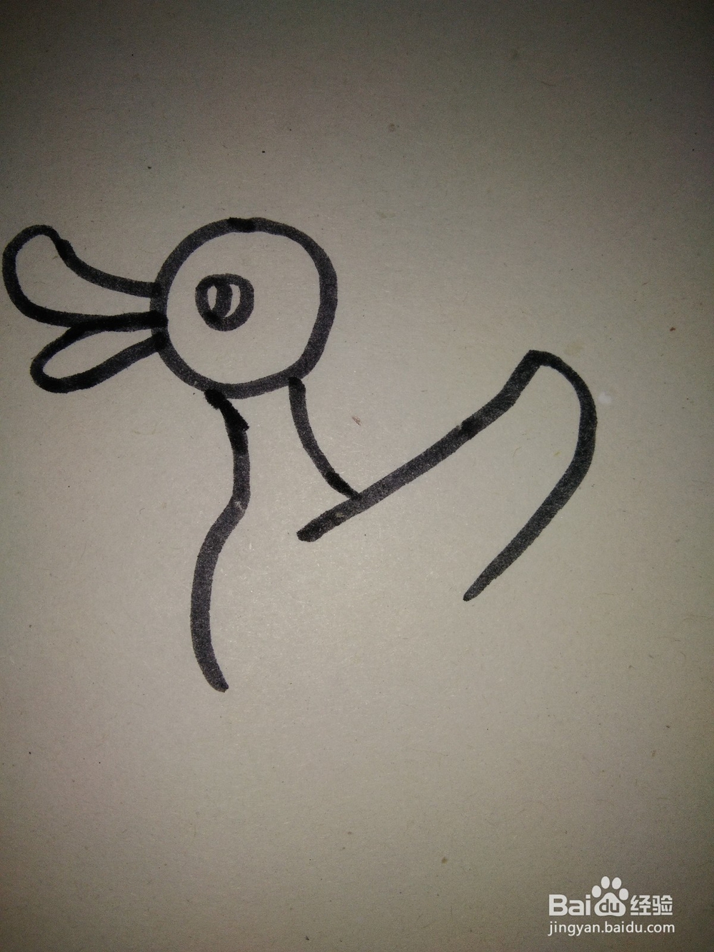 小鸭子简笔画的画法