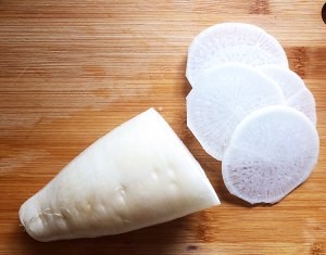 食补养生糖醋白萝卜的做法