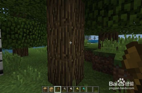 Minecraft我的世界去皮橡木怎么做 百度经验