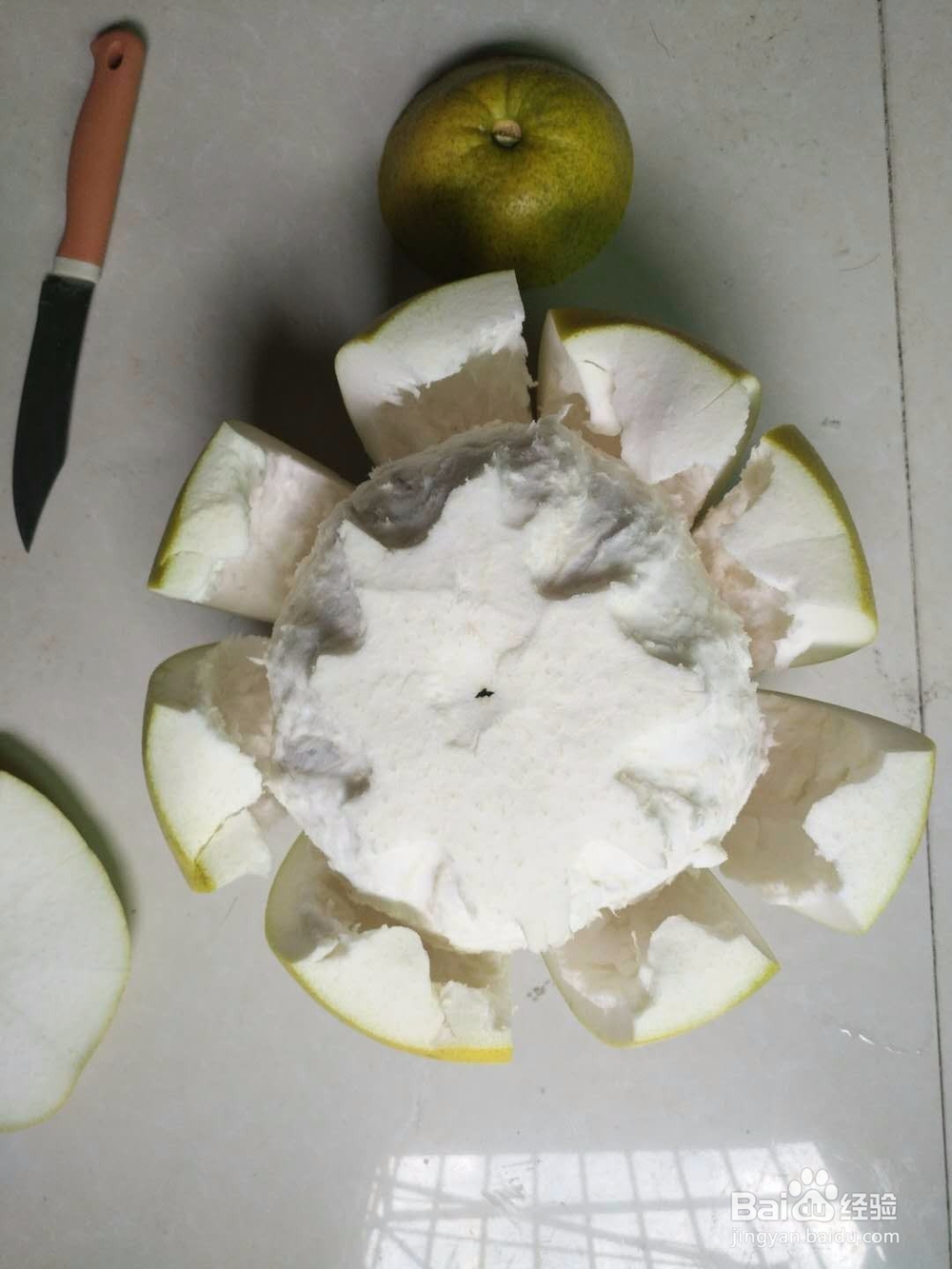 家里的柚子该怎么拨开容易点？