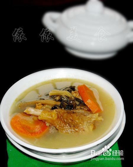 腊鸭菜干汤